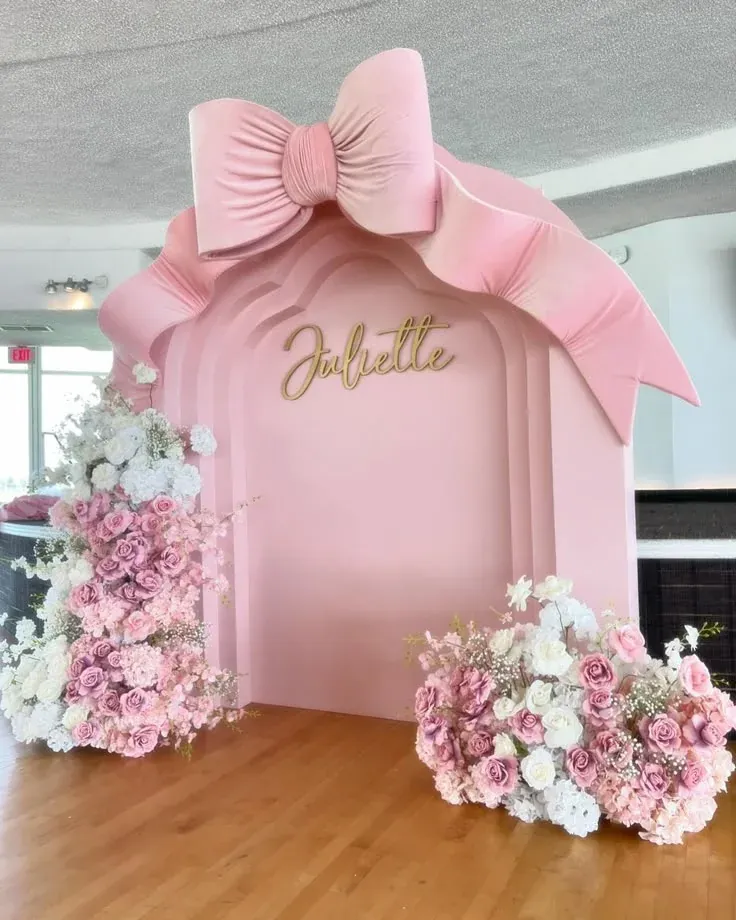 Custom celebration backdrop by Nicole Creations Houston